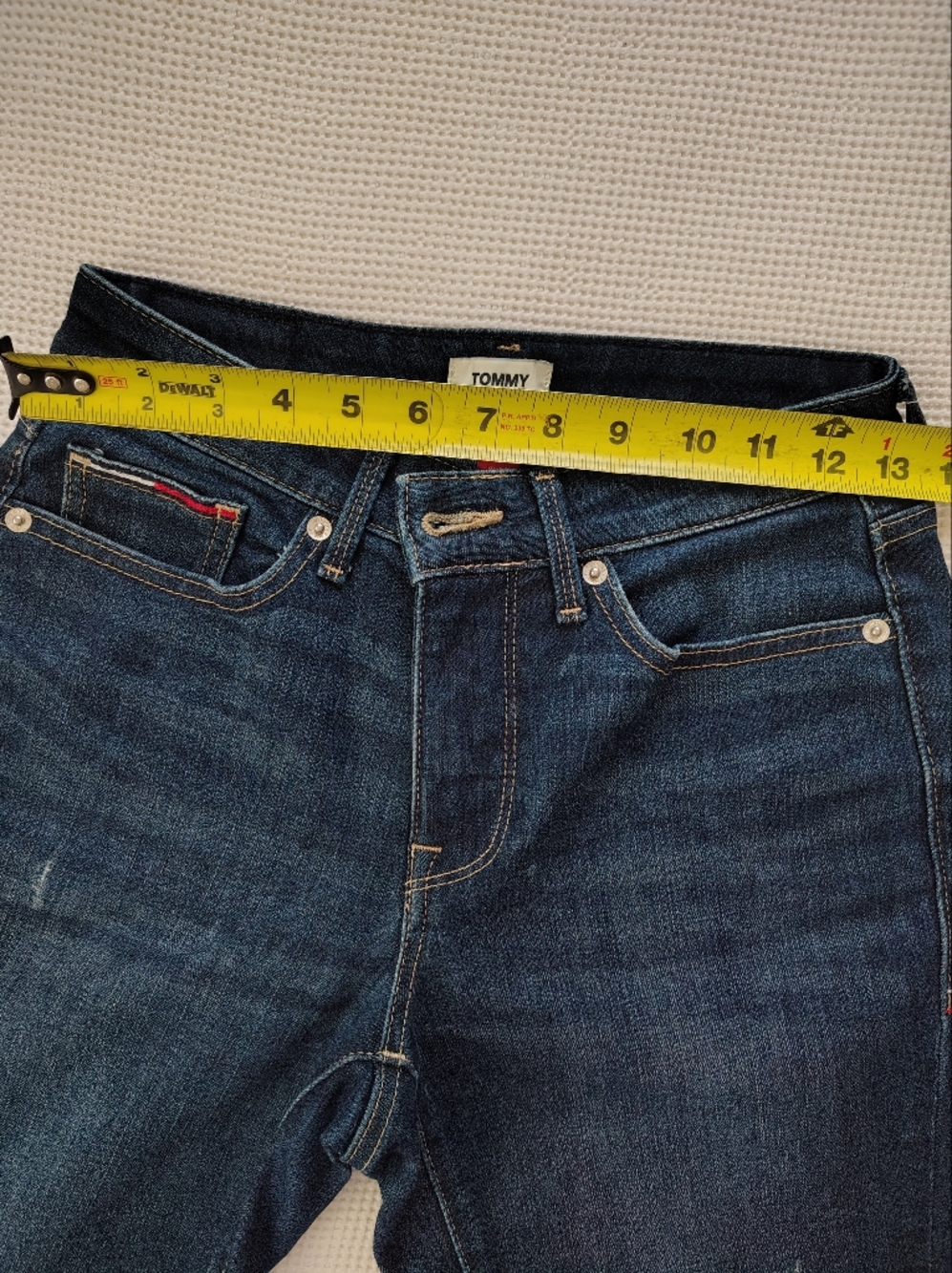 Tommy Dark Blue Women’s Skinny Jeans Size W 4/27 - Picture 5 of 13
